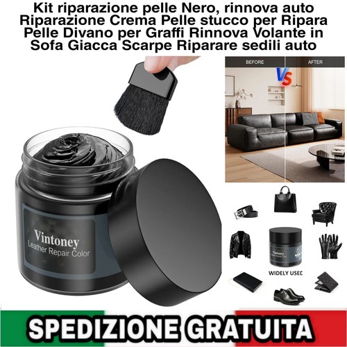 Kit riparazione pelle - , nero