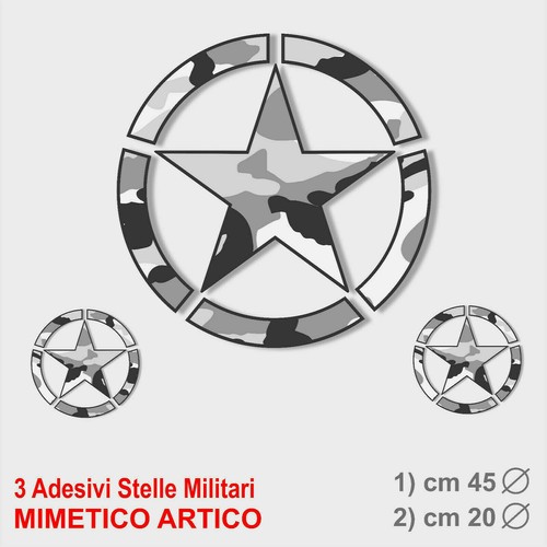 Adesivi stella militare - 3,