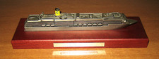 Modellino COSTA MEDITERRANEA Nave crociera metallo e base legno - da collezione