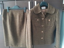 Harris Tweed tailleur donna  Gonna Tg 44 Pura Lana