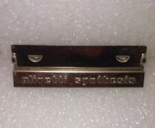 Olivetti Synthesis Placchetta In Metallo Vintage LEGGI DESCRIZIONE