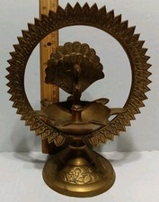 Lampada a olio pavone multi