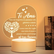 Regalo Anniversario per Lui O Lei, Regali San Valentino - Luce Notturna in Acril