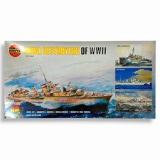 2001 Airfix Naval Destroyers of WWII 4 × Destroyer kit scala 1/600 #05204 ☆NUOVO☆