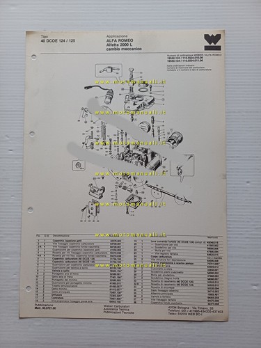 Weber carburatore dcoe - carburatore, 40