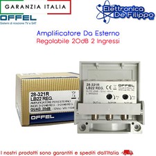 Amplificatore Da Esterno Regolabile 20dB 2 Ingressi