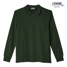 Polo da Uomo a Manica Lunga Caldo Cotone Felpato Invernale COVERI M L XL XXL 3XL
