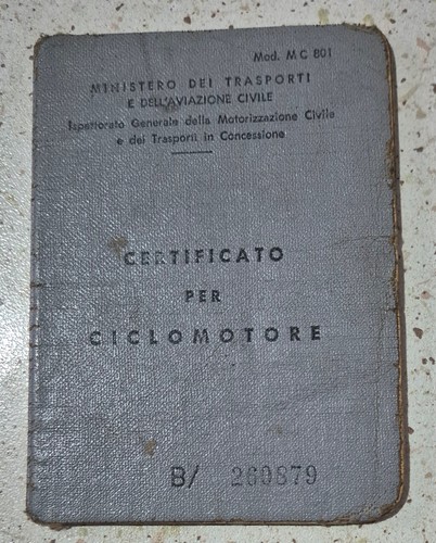 Libretto circolazione - libretto,