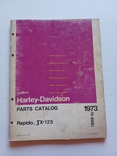 Harley-Davidson Rapido 125 - TX 125 1968-73 catalogo ricambi originale USA