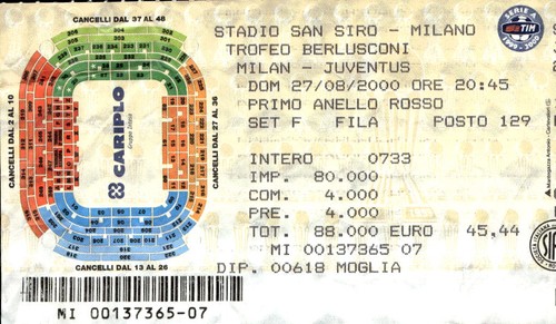 Biglietto stadio san siro - biglietto,