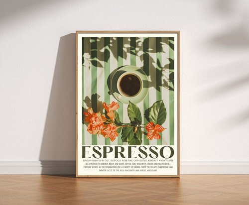 Stampa caffè espresso retro - stampa,