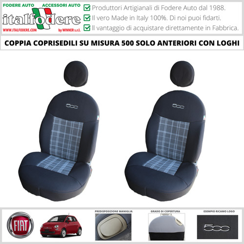Coppia coprisedili fiat 500 - coprisedili,