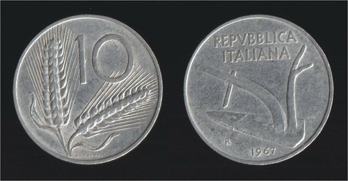 Lire 1967 spighe - 1967,