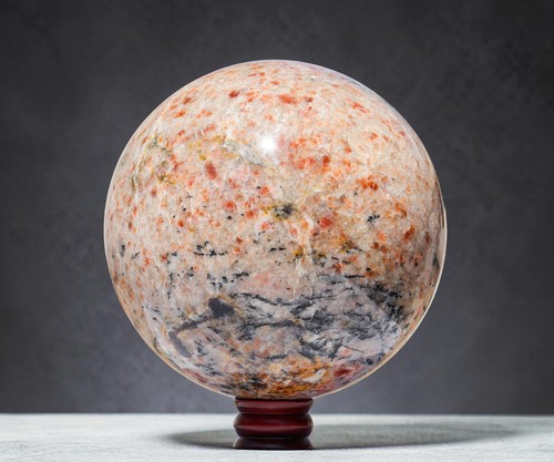 Sfera pietra solare arancione