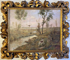 Antico dipinto olio - dipinto,