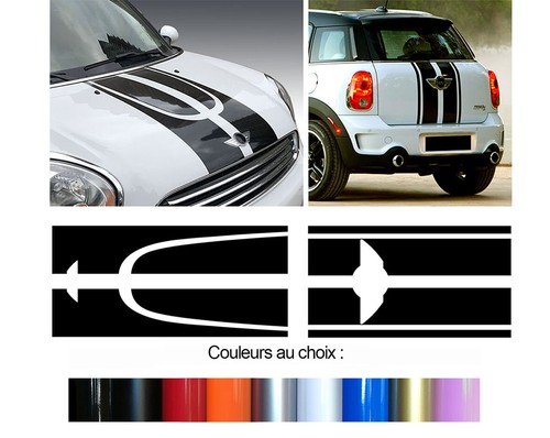 Bandes capot pour mini - pour,