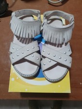 Sandalo Melania Bambina TG 30  estate primavera sandaletto velcro ghiaccio