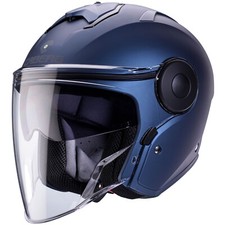 Casco Jet Caberg Soho Blu Opaco Casco Moto Casco Scooter Visiera Parasole Casco