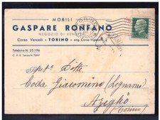 Cartolina Commerciale Torino