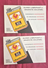 N°16979 bis / CHANTECLER  / 2 prospectus Buvard ?  du bidon de 2 litres