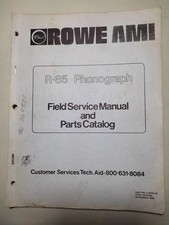 ROWE AMI Model R85 Jukebox Manual 