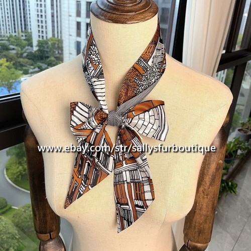 Sciarpa lunga seta - , twill