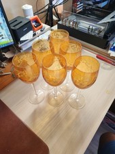 Calici Di Vino In Vetro Ambrato