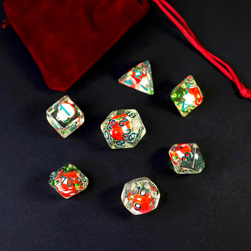 7pcs mushroom dice set d - 7pcs,