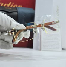 Cartier decor C wood Rimless