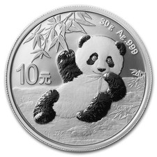 Moneta argento 30 grammi Panda