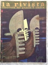 RIVISTA ILLUSTRATA POPOLO ITALIA 1925 DEPERO CARRÀ FUTURISMO FASCISMO GERUSALEMM