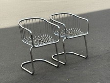 1/6 ital. Gastone Rinaldi Rima Poltrona Cromata Sedie Chairs 1970