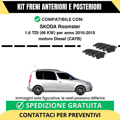 Pastiglie freno ant post - freno, +
