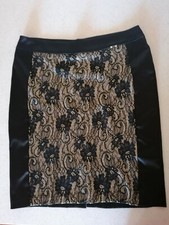 Gonna Artigli Con Ricamo Floreale Lunghezza Midi