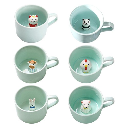 Tazza caffè animale - 3d,