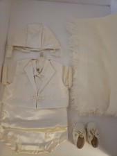 Tuta battesimo bambino bianco