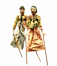 Coppia pupazzi vintage