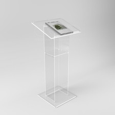 Leggio podio da terra in plexiglass trasparente modello economico