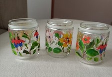 Vasetti Vetro Multiuso Decorati A Mano 