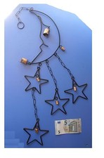 Pendente in metallo luna 4