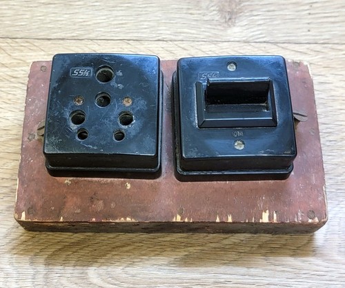 Interruttore presa vintage - e,