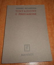 Nunzio Incardona TENTAZIONE E PERSUASIONE 1^ Edizione Manfredi 1970