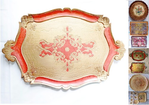 Gr2 vassoio legno decorato - gr2-,