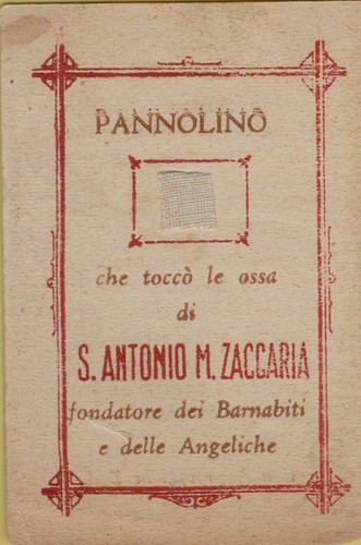 Antico santino con - antico, reliquia