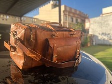 Borsa 30" Ufficiale Pelle Borsone Viaggio Uomo Bagaglio Palestra Vintage Week...