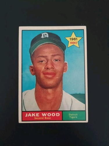 1961 topps 514 jake - 1961, wood