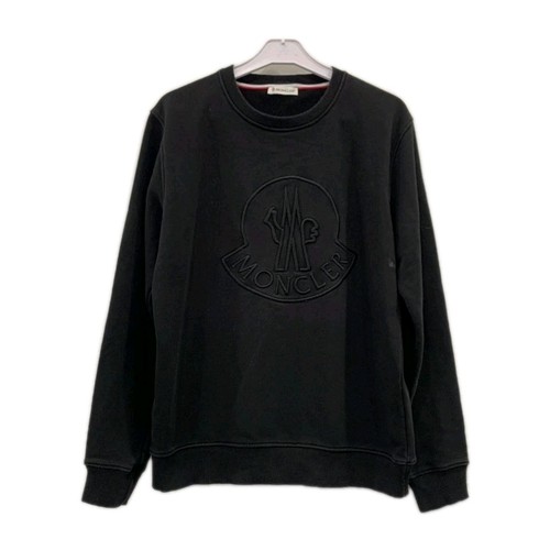 Felpa girocollo moncler - moncler, nera