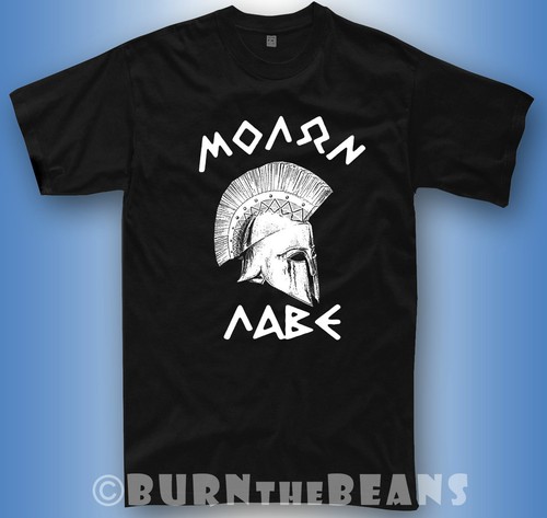Shirt casco spartans molon - casco, spartans,