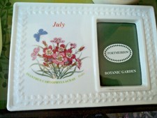 CORNICE PORCELLANA INGLESE BOTANIC PORTMEIRION FIORI MESE LUGLIO