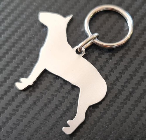 Bull terrier keyring - keyring, keychain